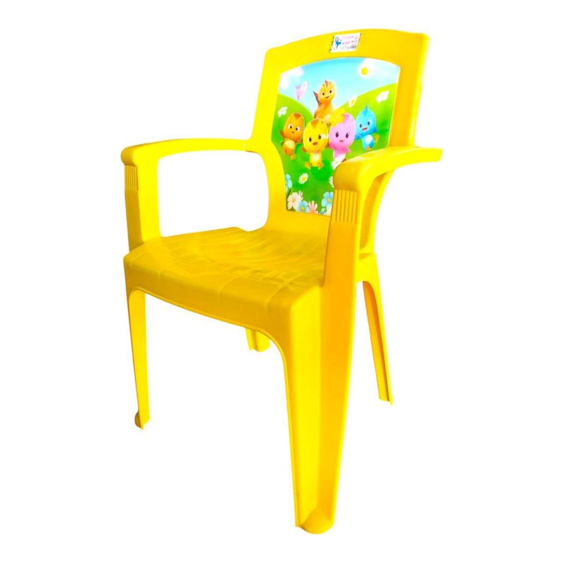 خورشيد للبلاستيك كرسي كيمو بالصورة من خورشيد بلاست للبلاستيك - أصفر - Image 2